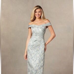 Azazie Dusty Blue Mother of the Bride Dress
